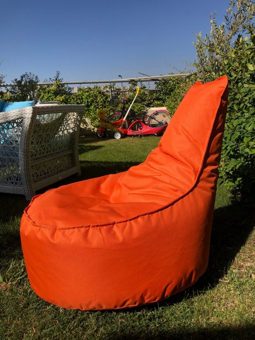 Atelier Del Sofa Puf Orange 60x70x30 cm Impertex Impermeable